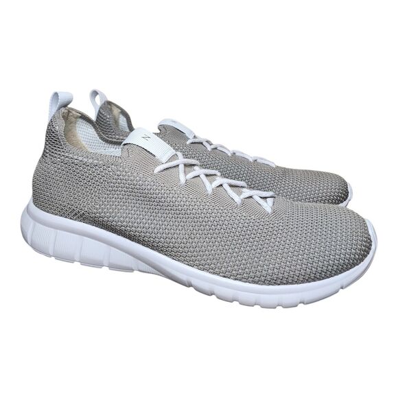 Nisolo Athleisure Eco-Knit Sneaker Shoes Gray Women's Size 10 Brazil Comfort - Picture 1 of 16